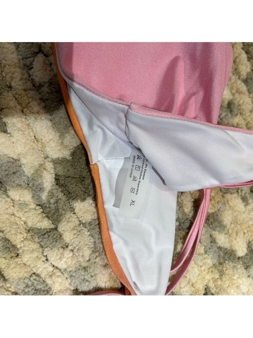 SHEIN Pink Mint Bikini Set New - Picture 5 of 5